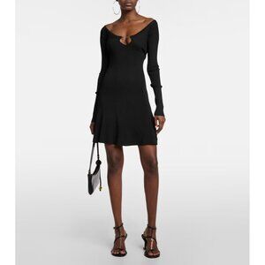 JACQUEMUS La Mini Robe Pralu Dress Black